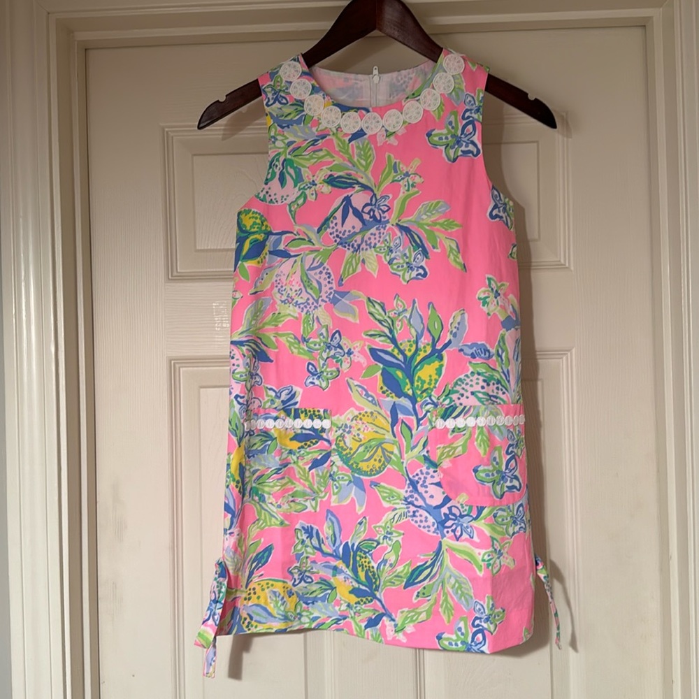 Lilly Pulitzer girls lemon dress size 10